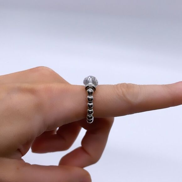 NIB Wool + Pepper Co. Iridescent & Silver Ring - Picture 7 of 8